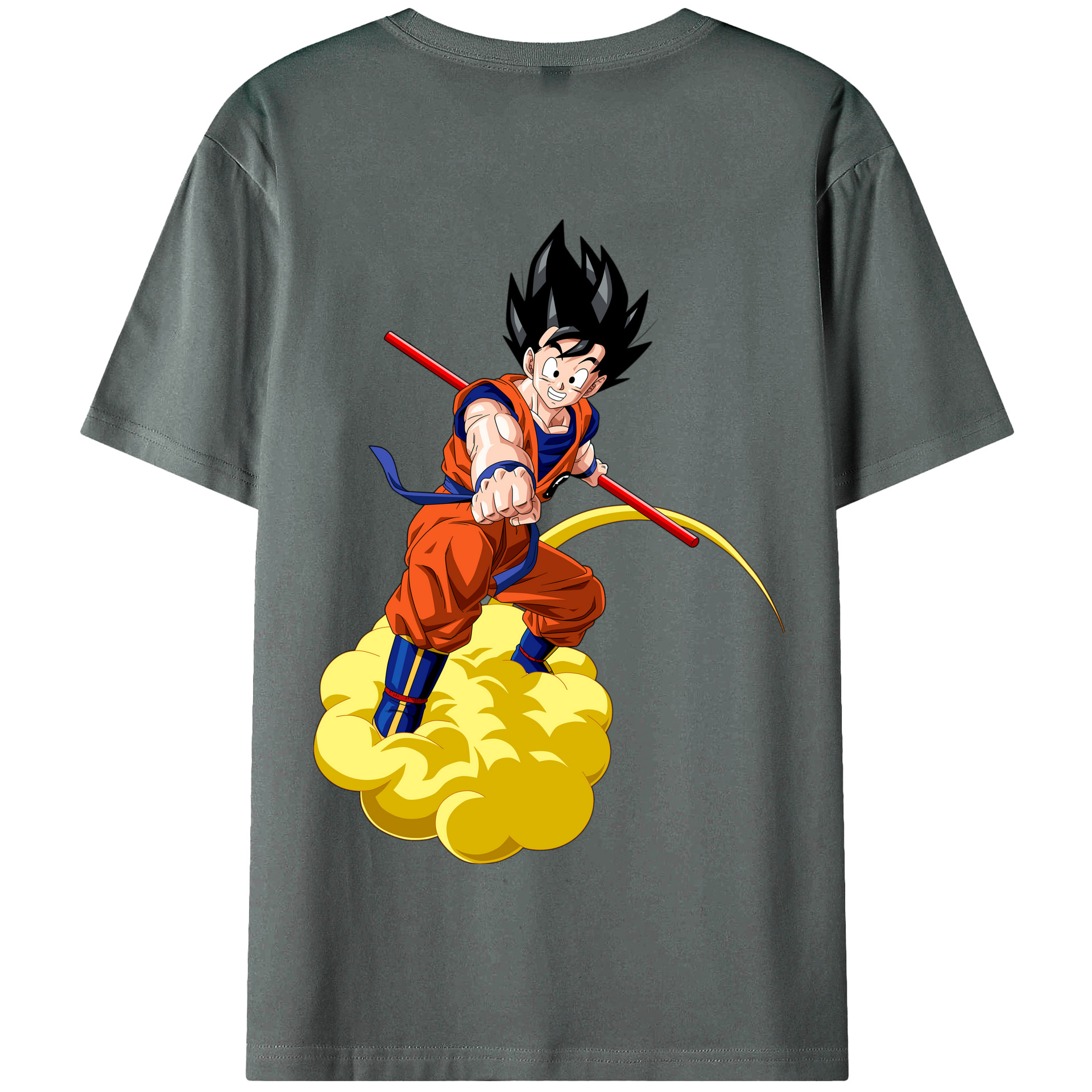 （画像用） ドラゴンボール 孫 悟飯（そんごはん）DRAGON BALL Son Gohan 綿100％半袖Tシャツ（背面プリント）